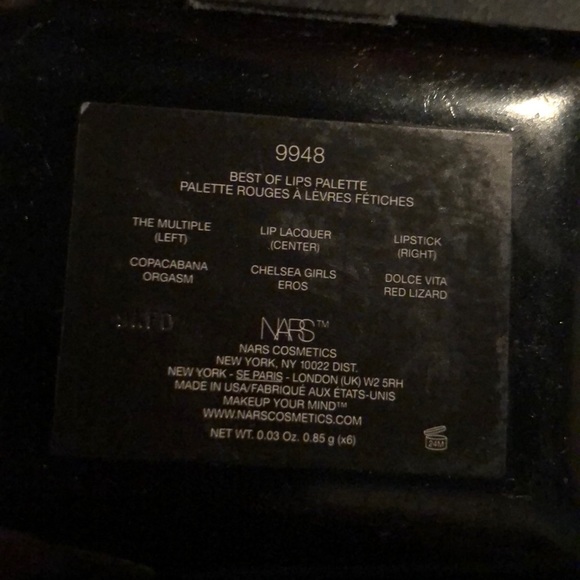💗PRICE LOWERED💗Nars best of lips palette 9948 - Picture 3 of 3